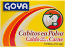 Cubitos en Polvo con Sabor a Carne