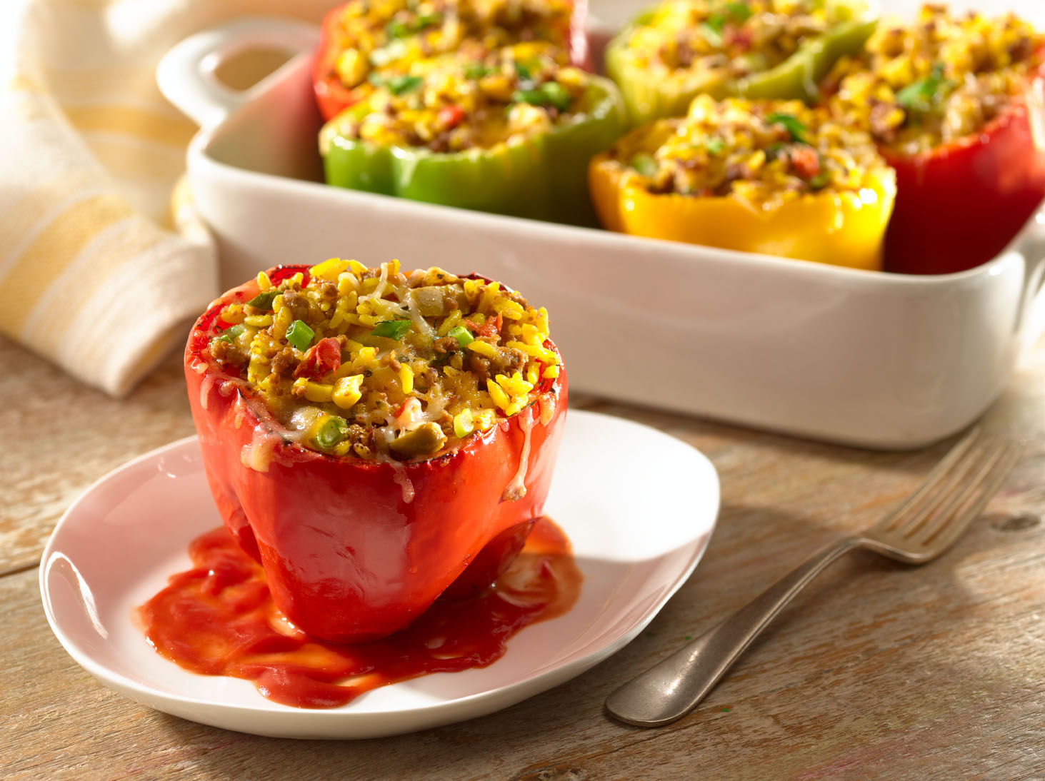 Meatless Stuffed Peppers