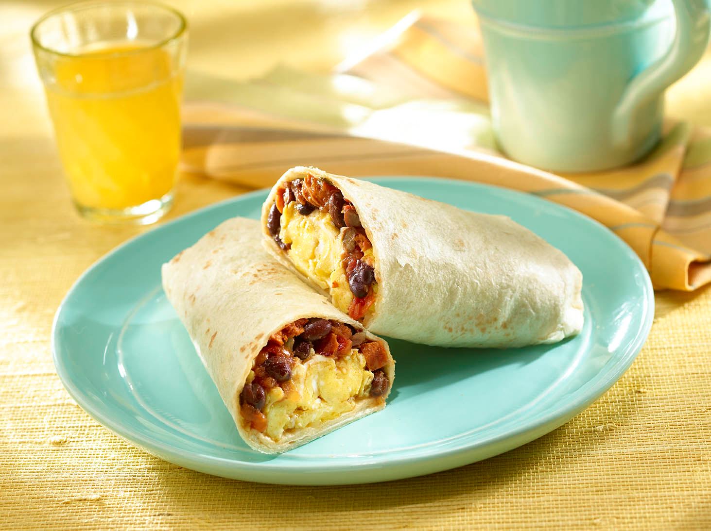 Black Bean Breakfast Burritos