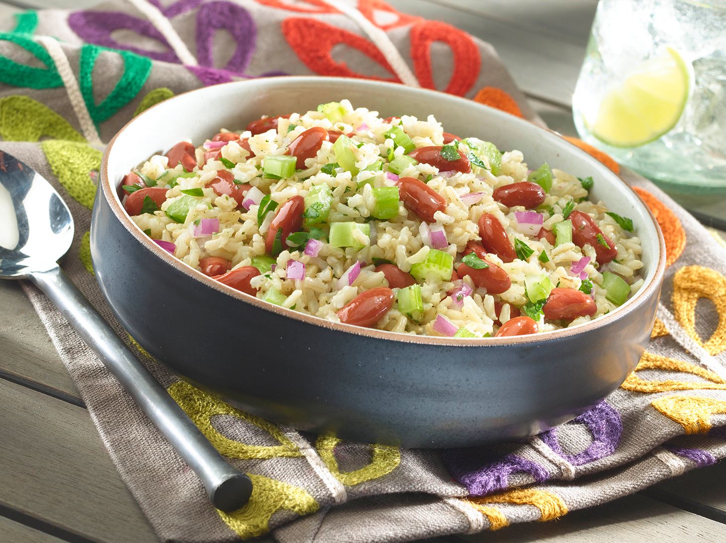 Ensalada de Arroz Integral y Verduras