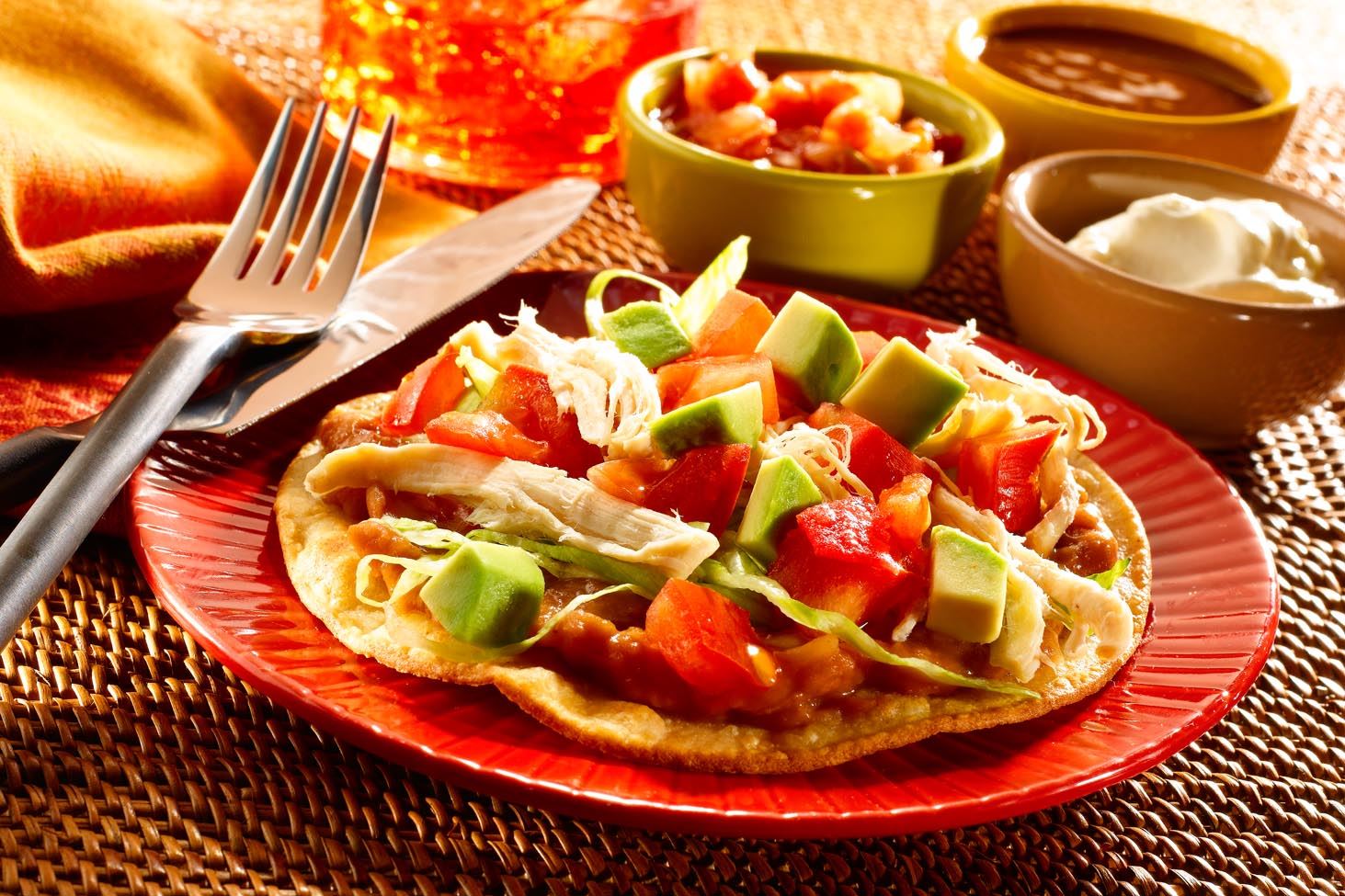 Tostadas de Pollo