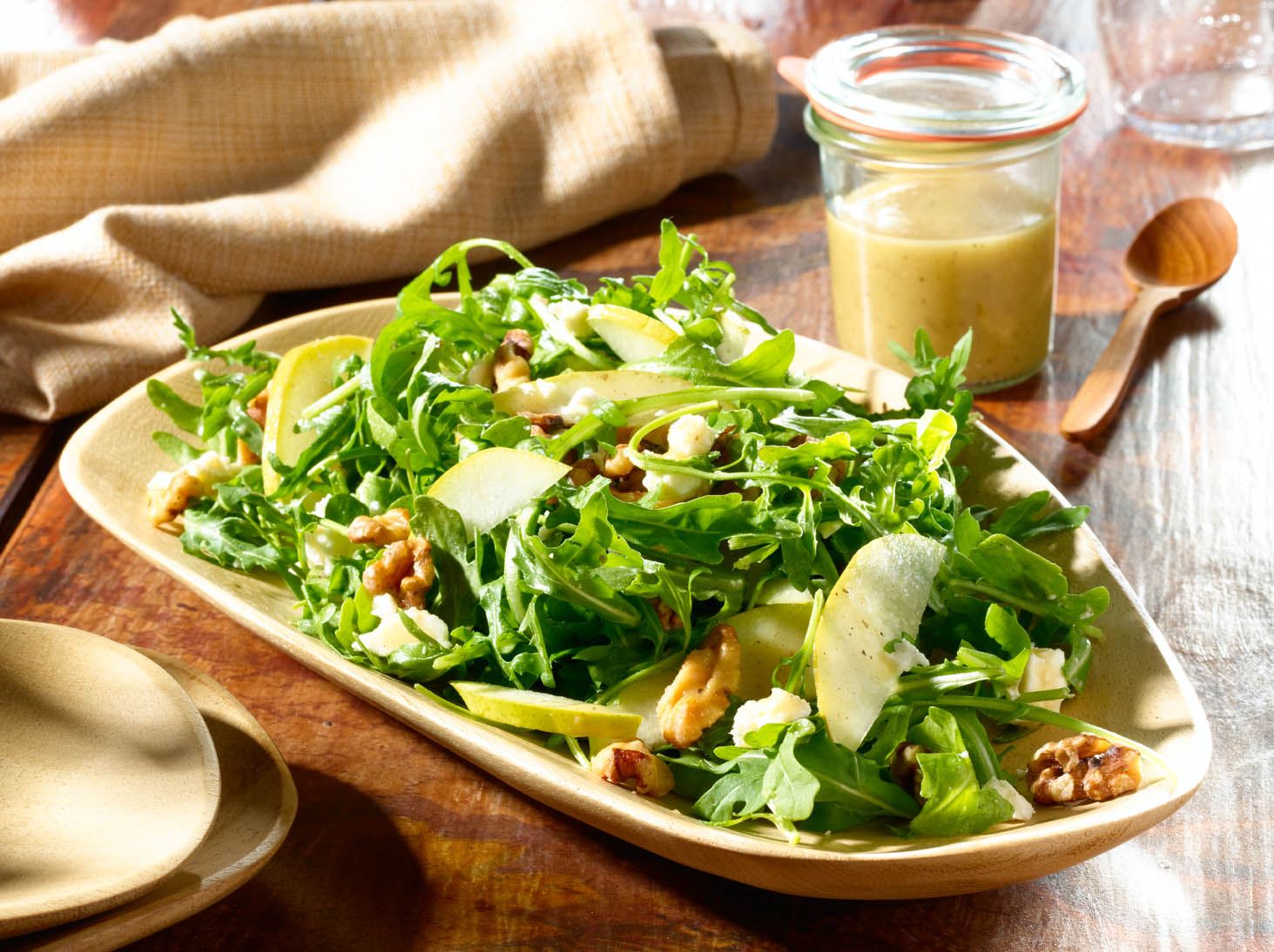 Arugula Salad with Pear Nectar Vinaigrette