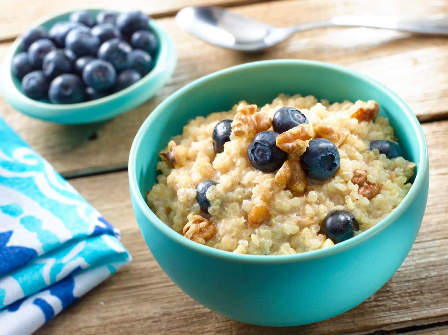 Breakfast Quinoa with Blueberries