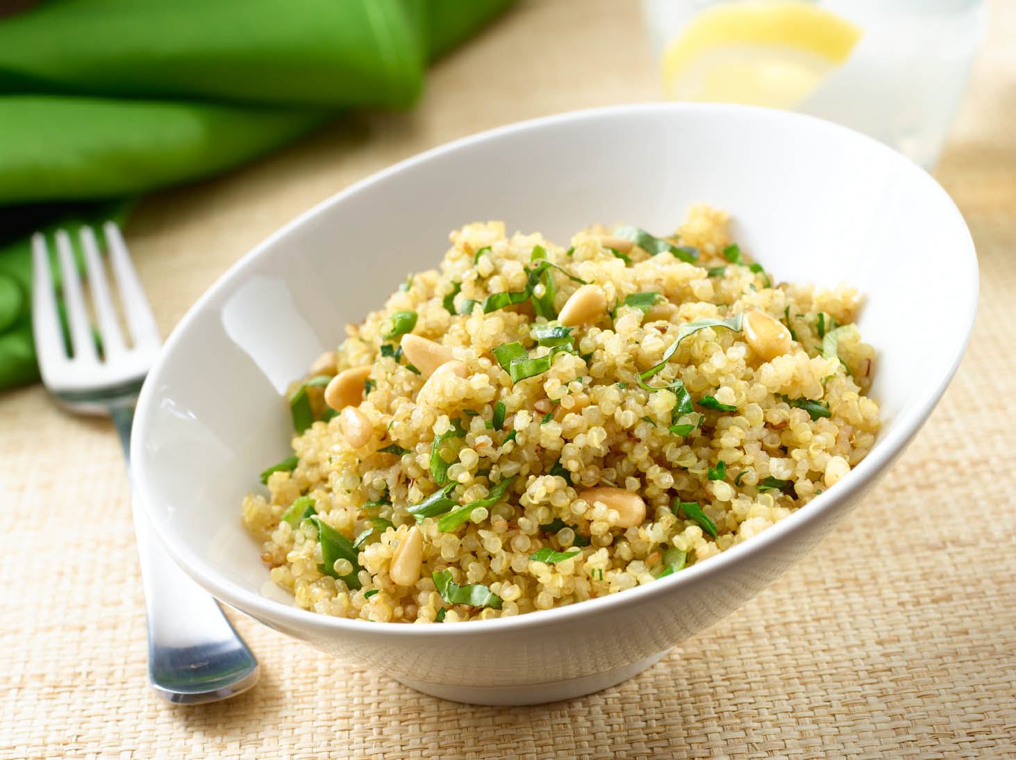 Pilaf de Quinua con Especias y Piñones