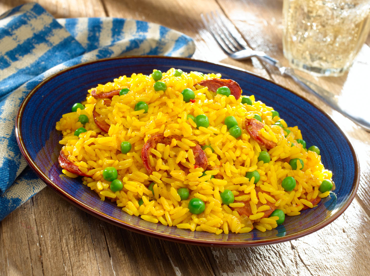 Arroz Amarillo con Chorizo