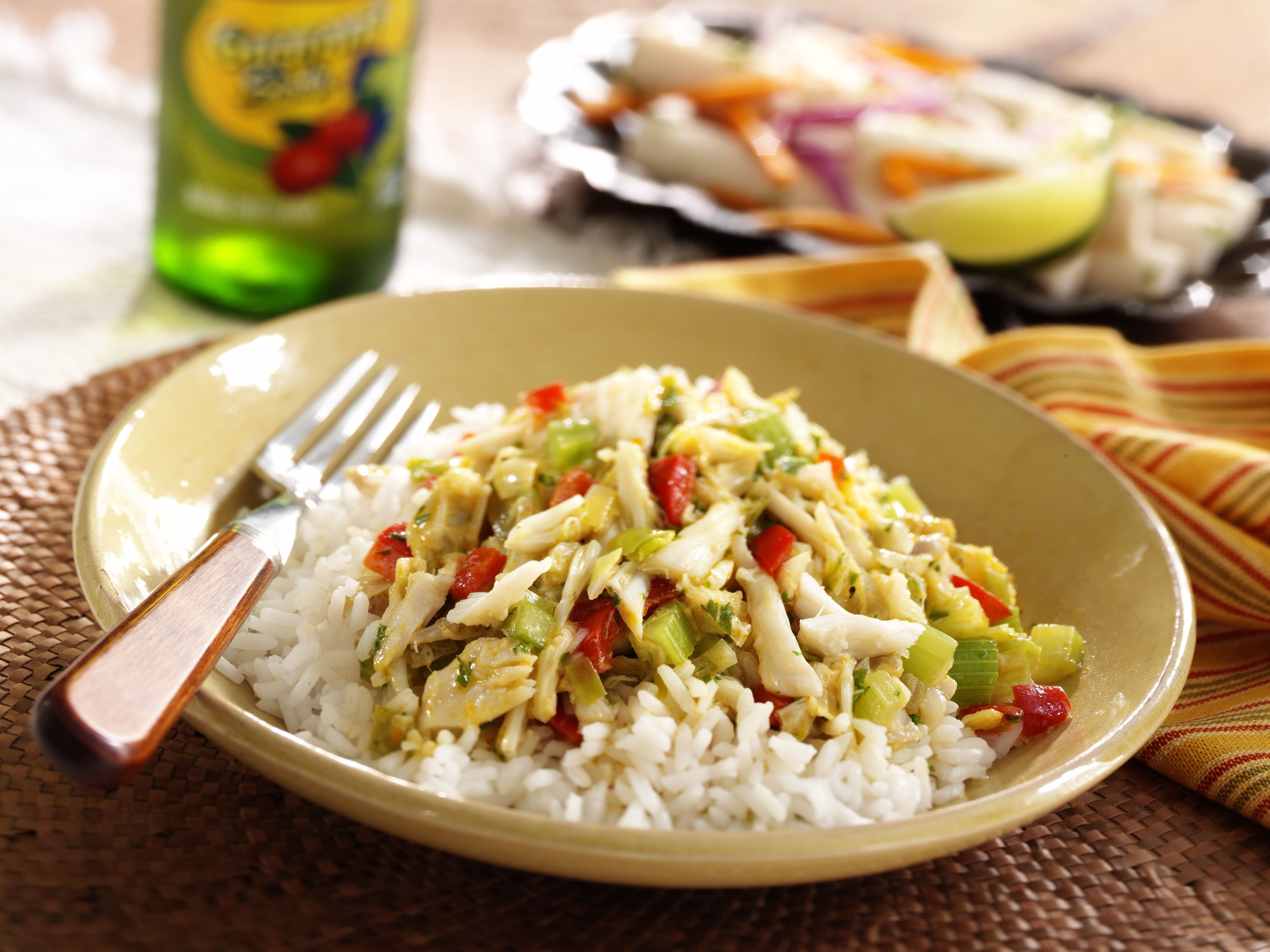 Arroz con Cangrejo y Coco Brasileño 