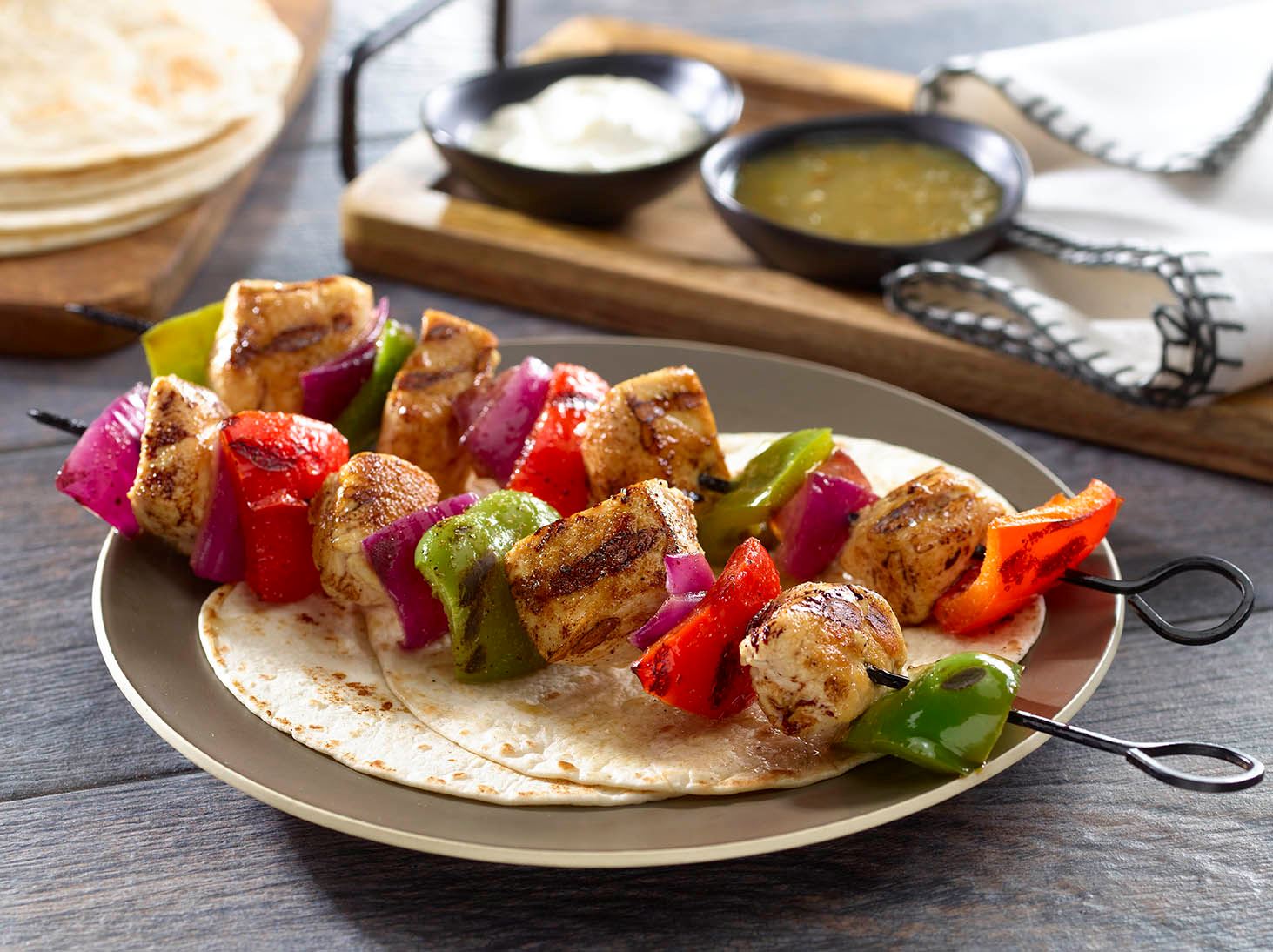 Chicken Fajita Skewers