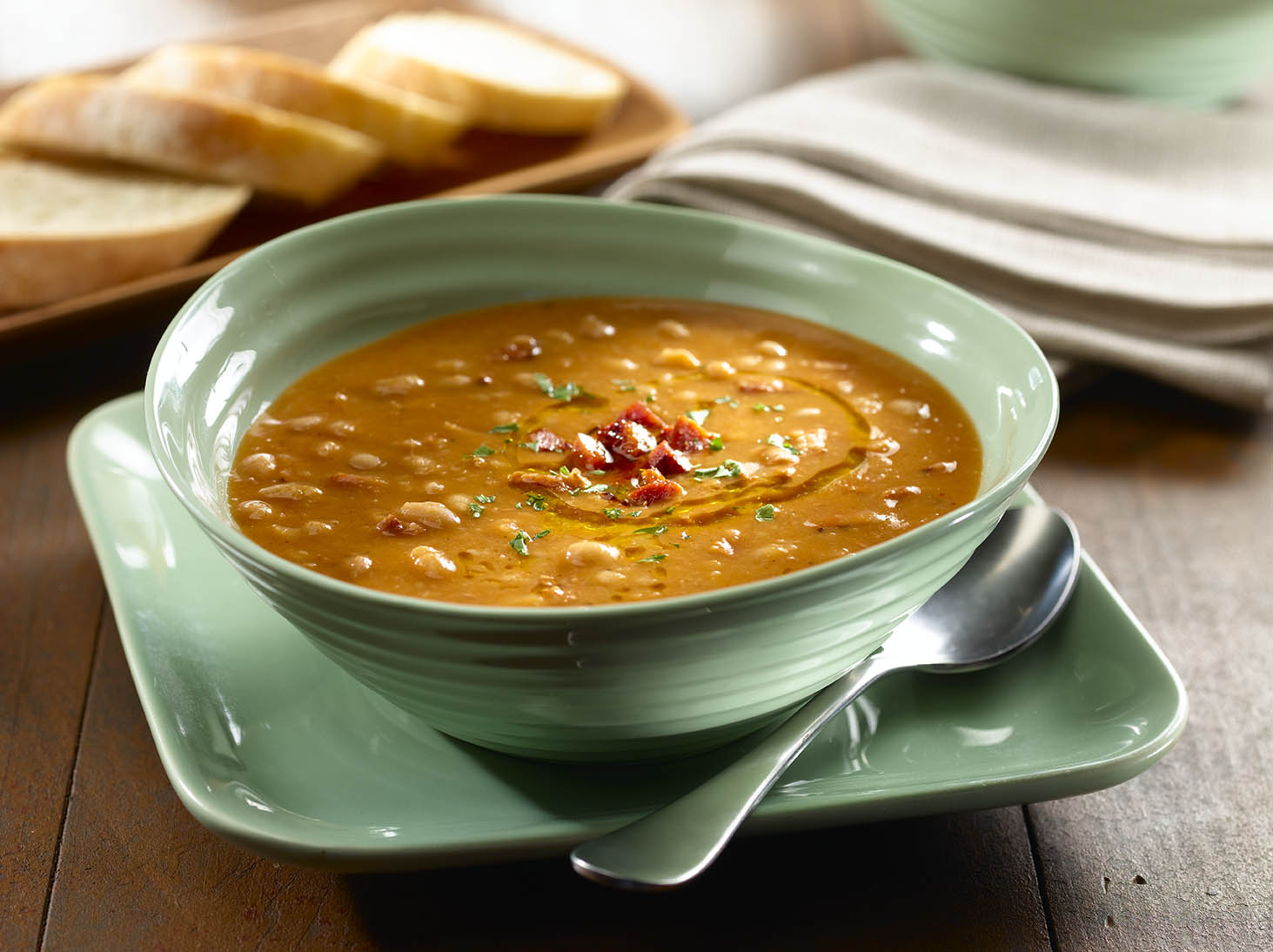 Cremosa Sopa de Frijoles Blancos