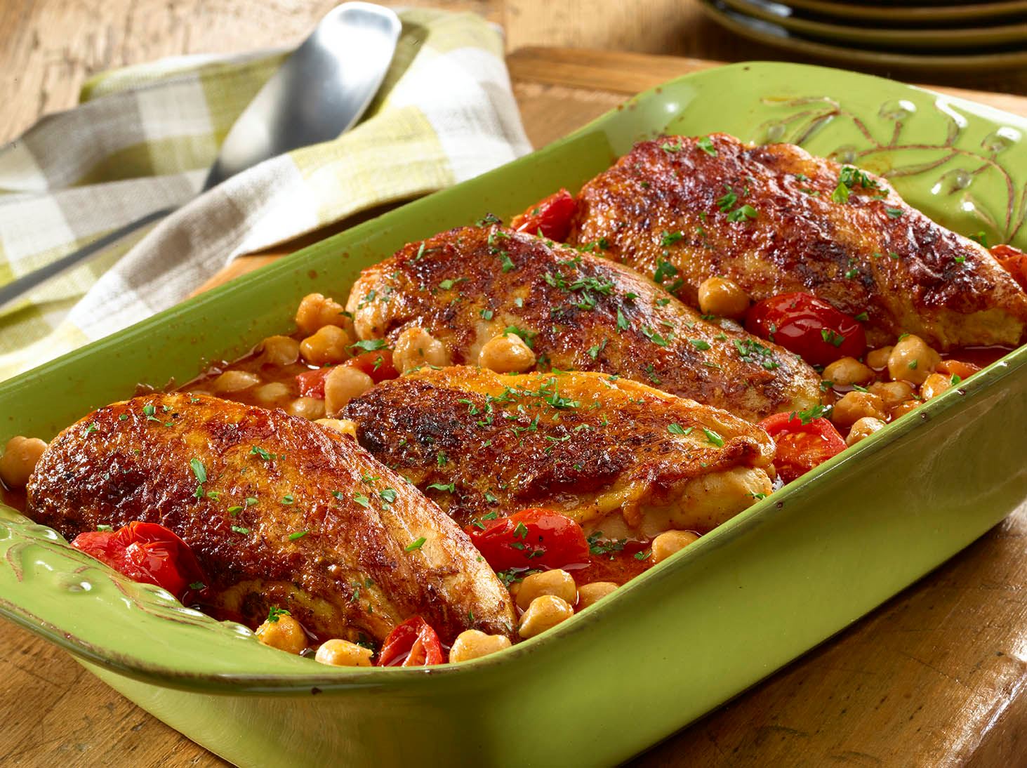 Mediterranean Chicken and Chickpeas