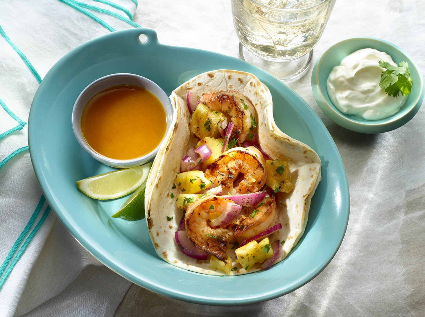 Shrimp and Pineapple Tacos