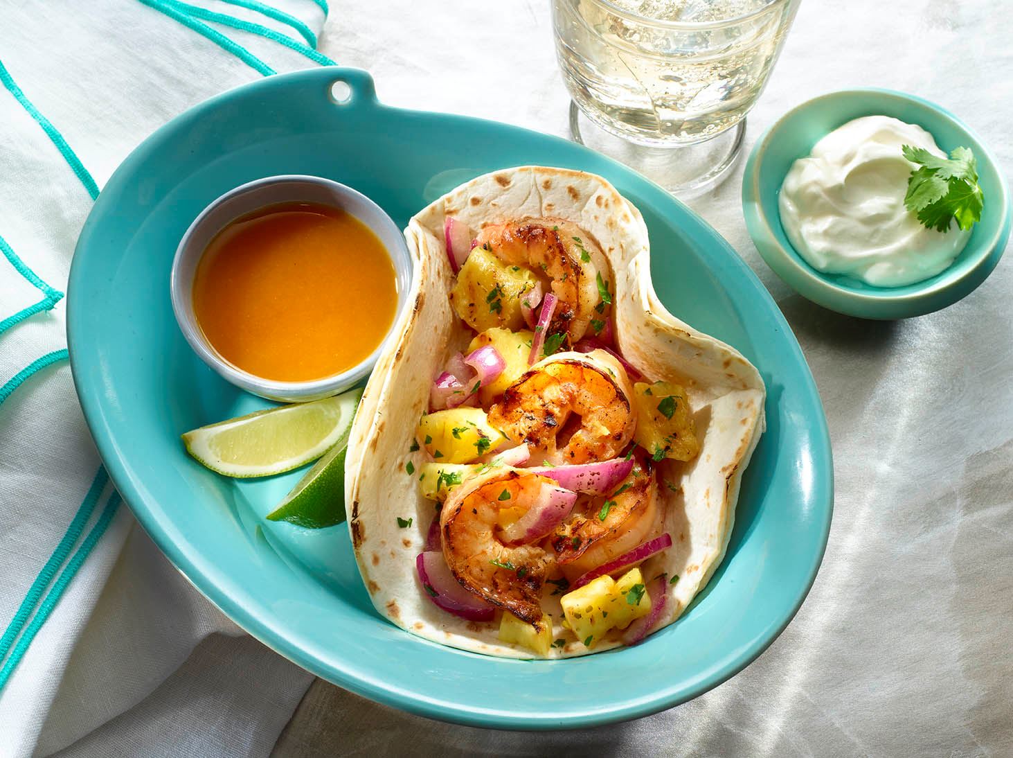 Shrimp and Pineapple Tacos