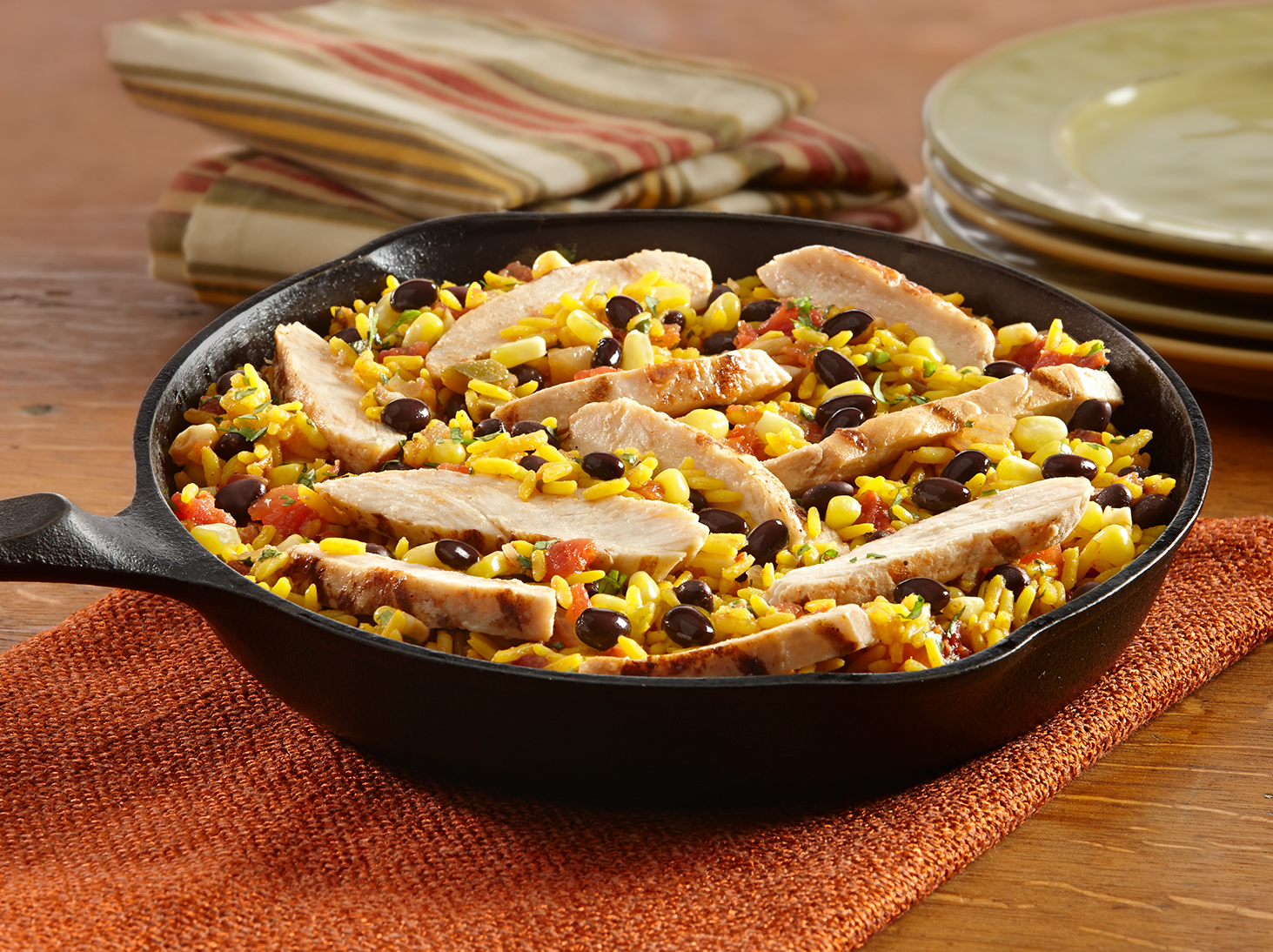 Easy Chicken and Black Bean Skillet