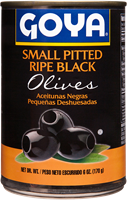 Small Pitted Ripe Black Olives