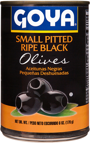 Small Pitted Ripe Black Olives