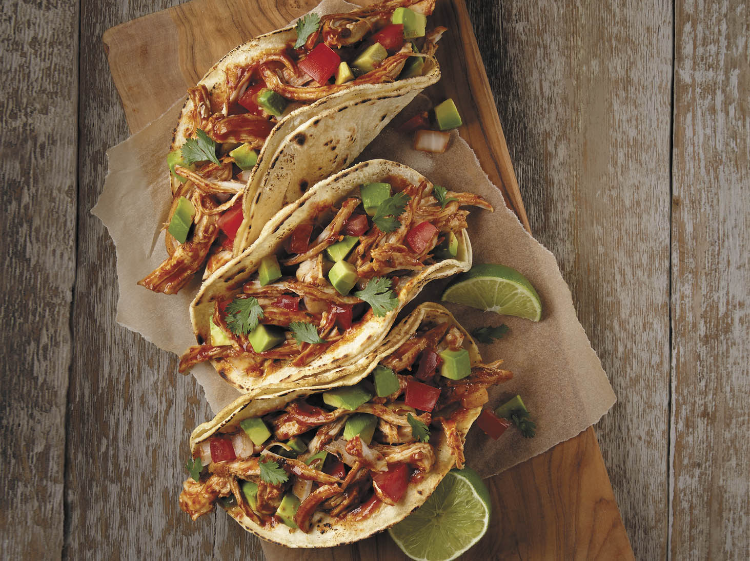 Tacos de Tinga de Pollo