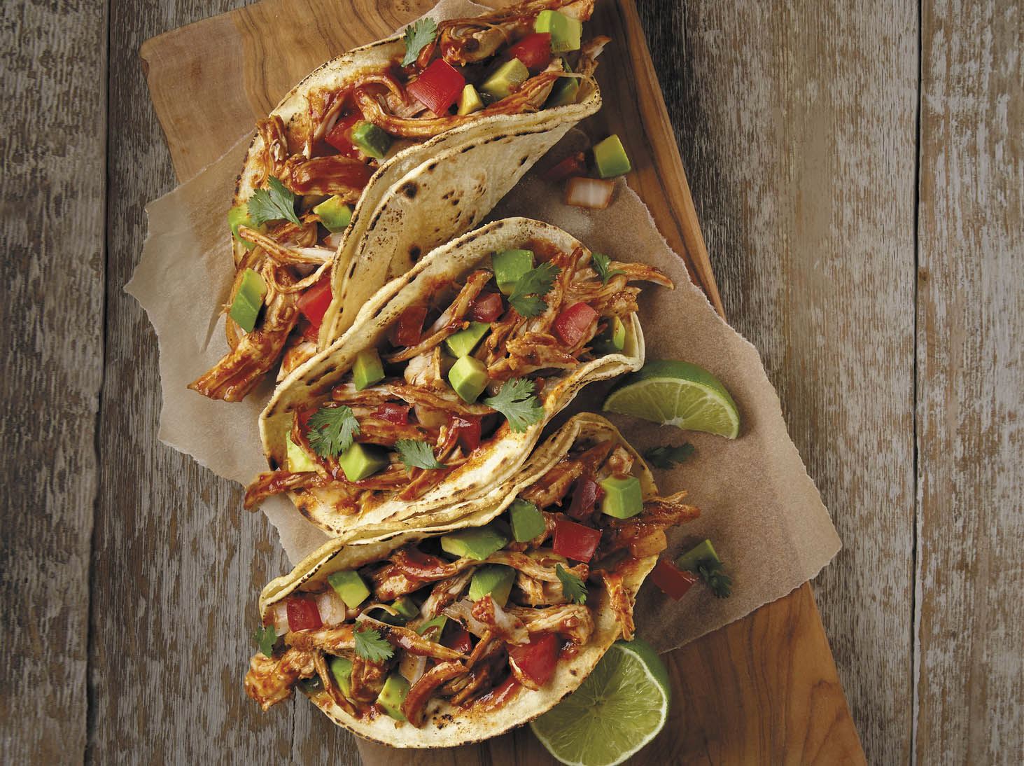 Tacos de Tinga de Pollo