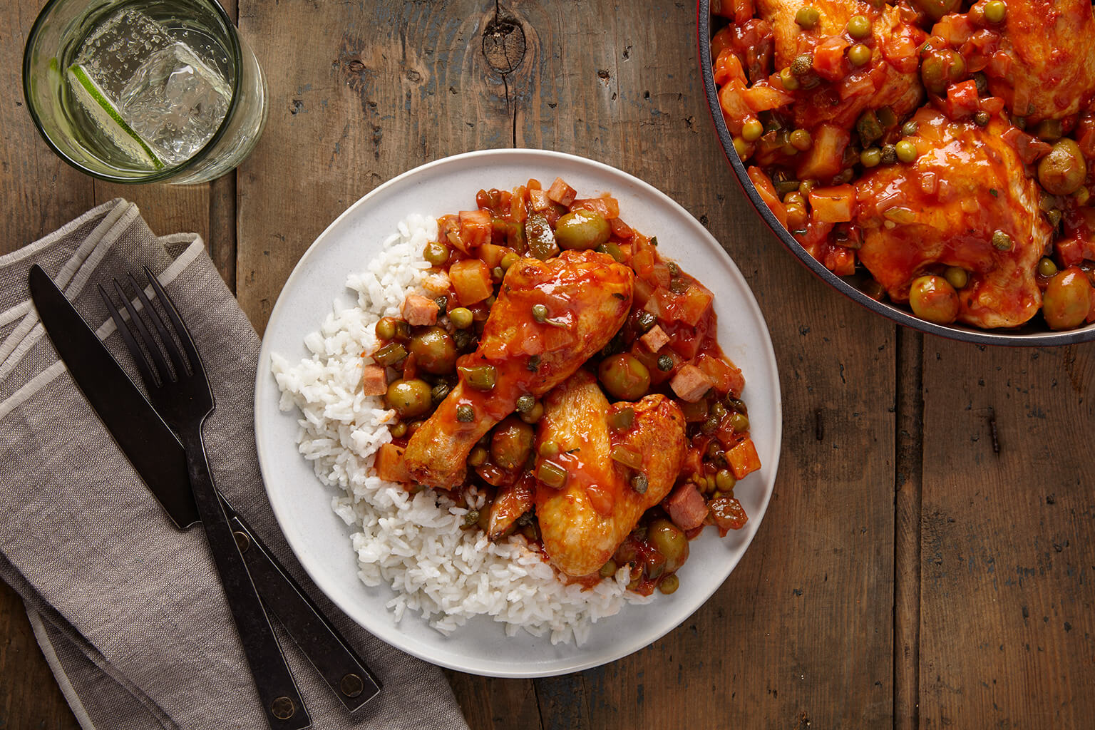 Pollo en Fricasé