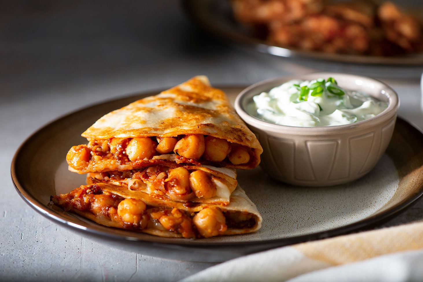 Quesadillas Ahumadas de Garbanzos