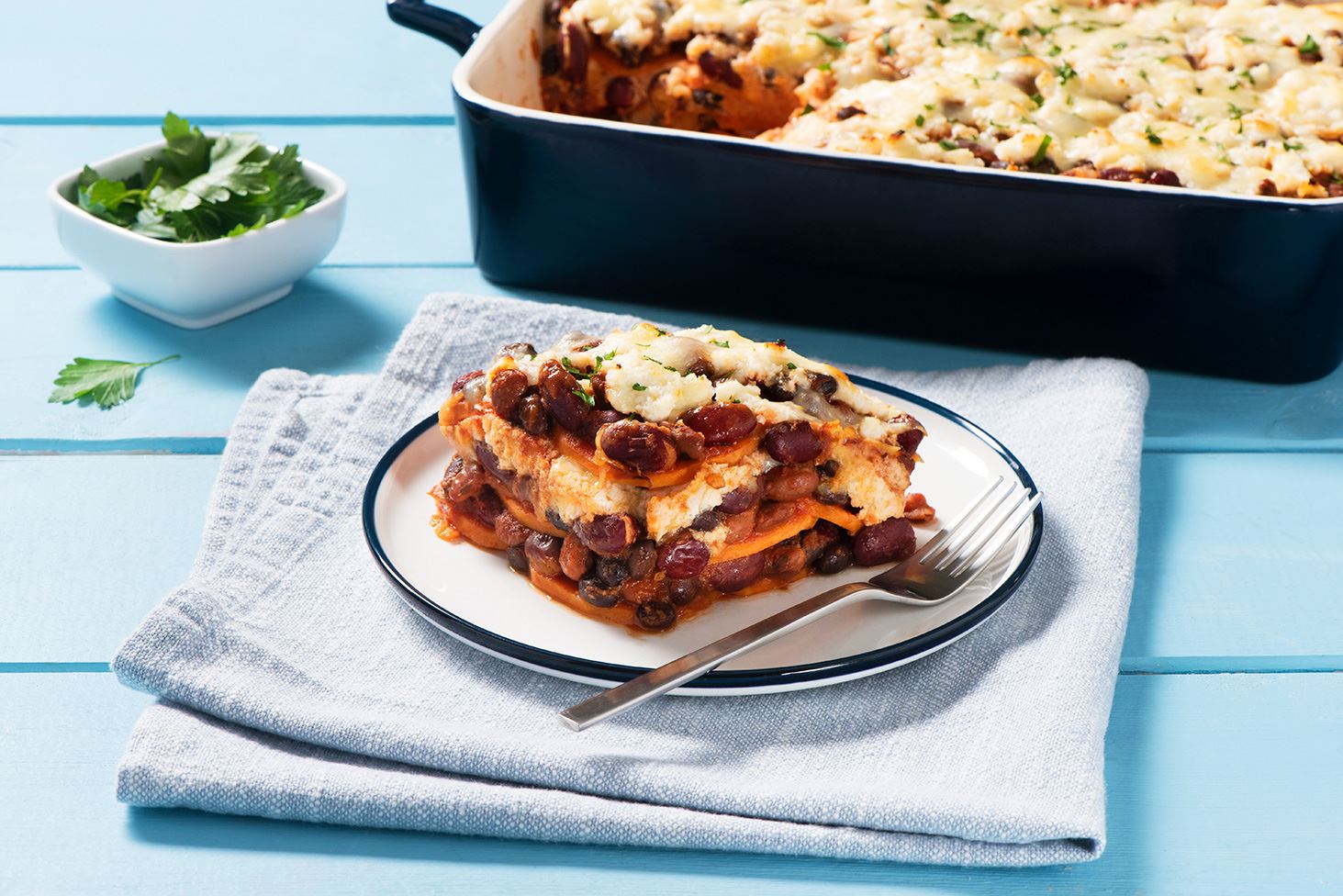 Three Bean Vegetarian Lasagna