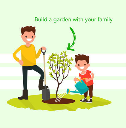 Build a garden with your family