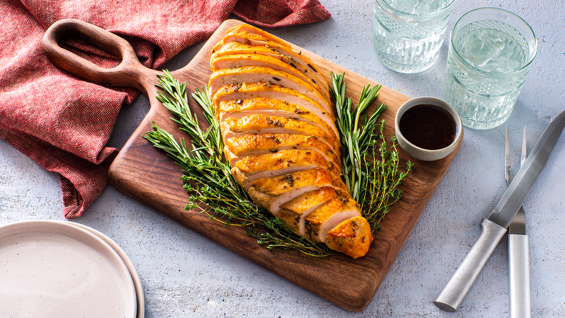 Pechuga de Pavo al Mojo con Finas Hierbas