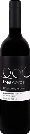 Vino Tinto Tres Ceros - Tempranillo Sin Alcohol