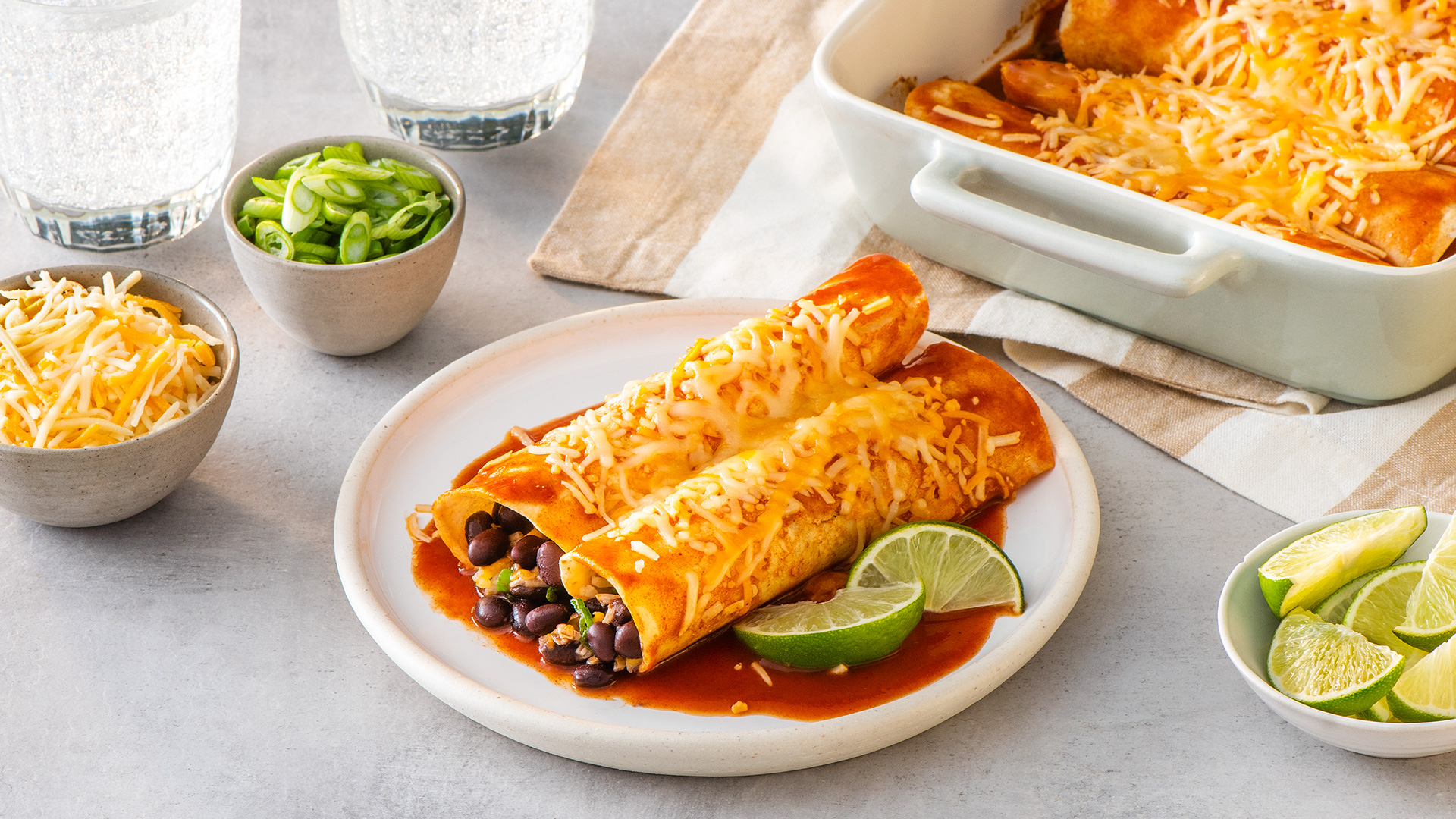 Vegetarian Black Bean Enchiladas