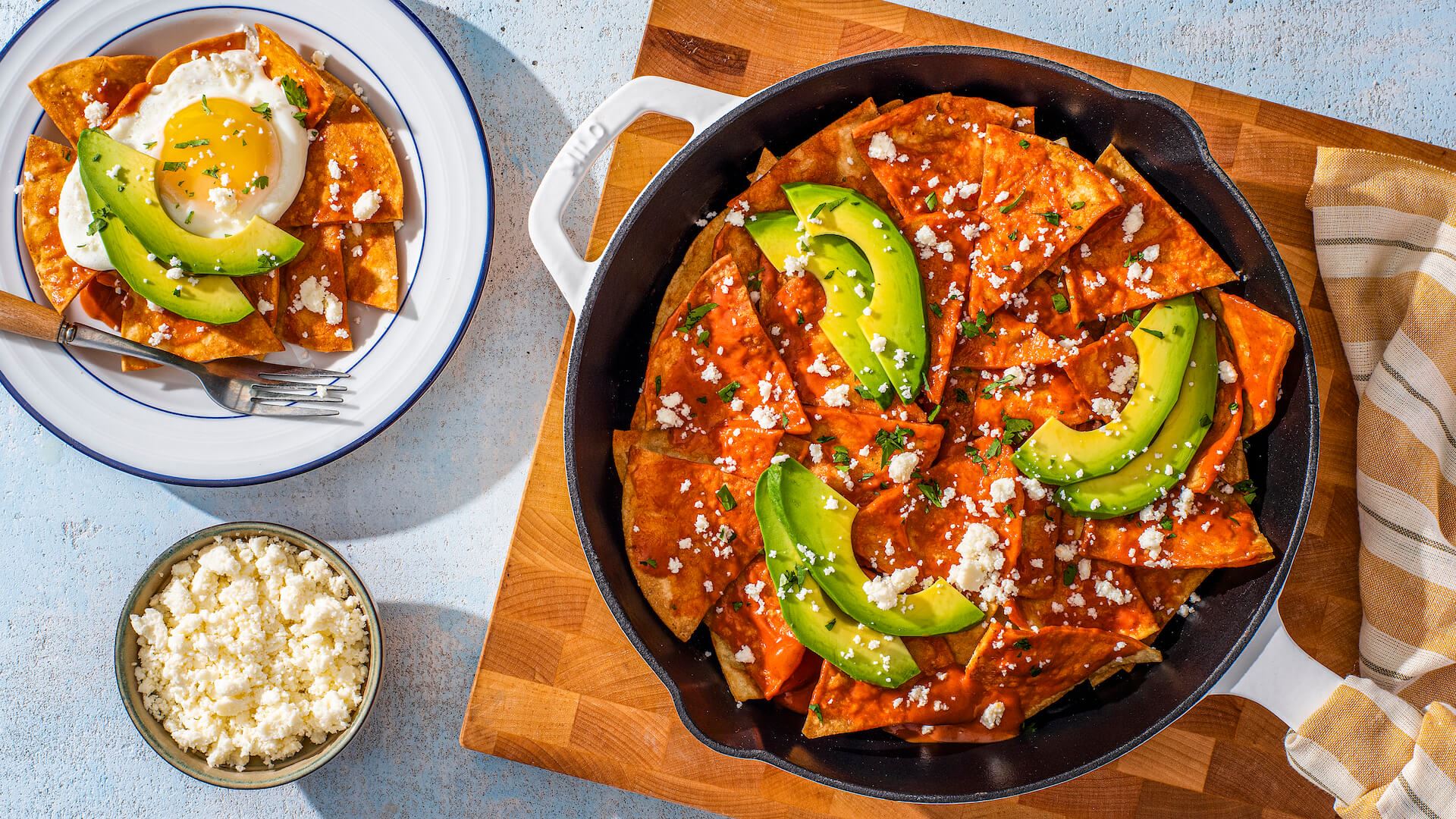 Easy Chilaquiles Rojo