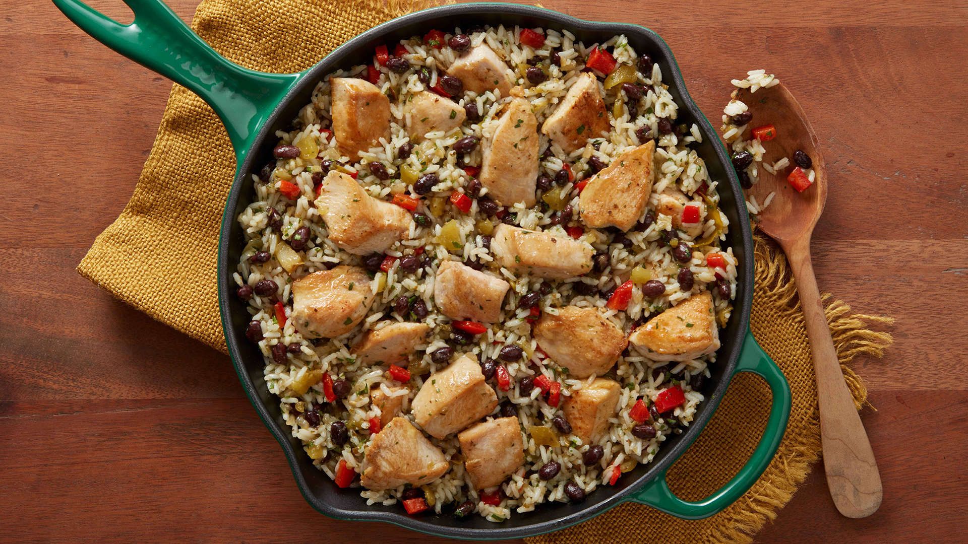 One Pan Cilantro Chicken and Rice