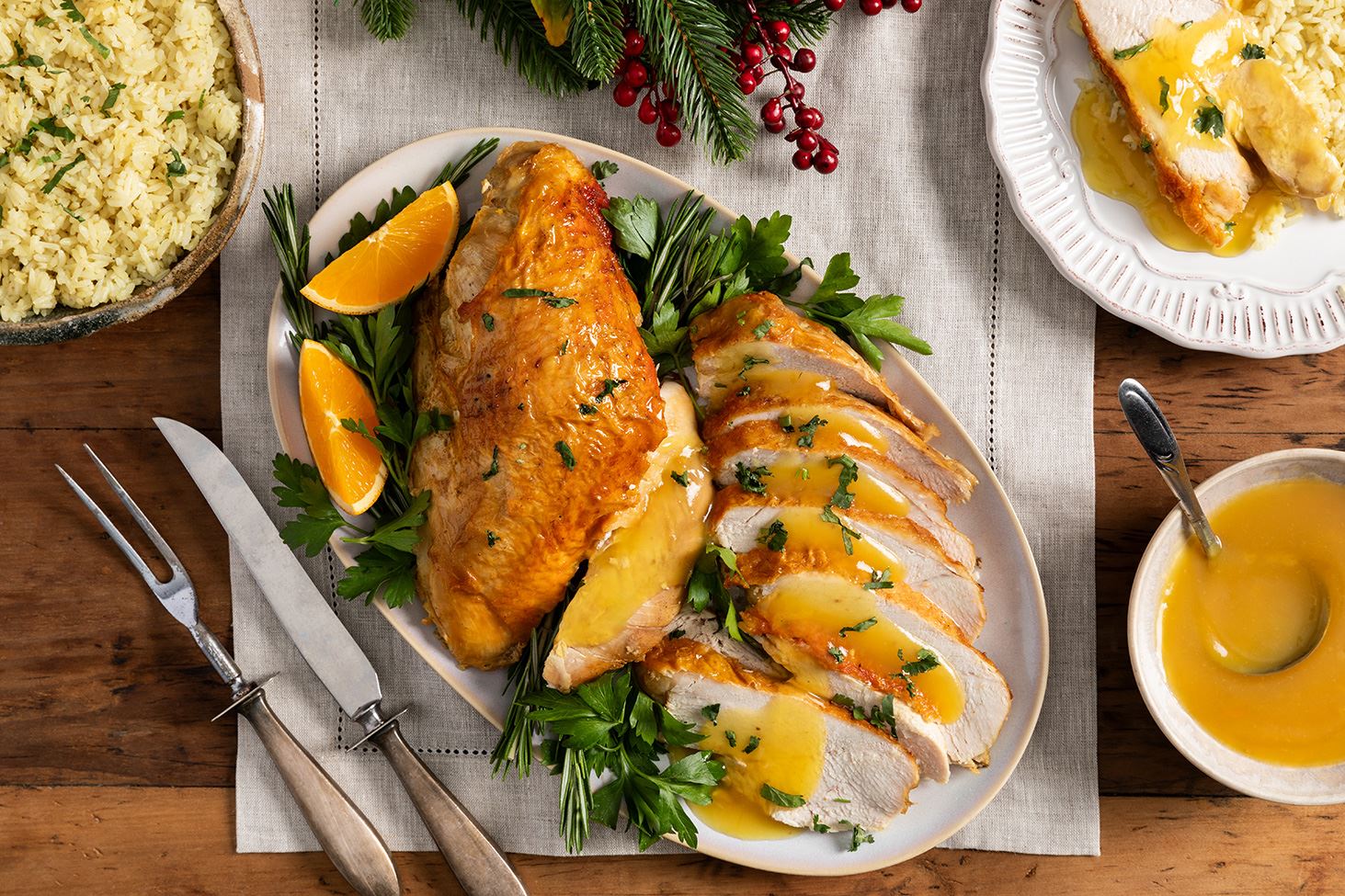 Pressure Cooker Citrus & Rosemary Turkey Breast