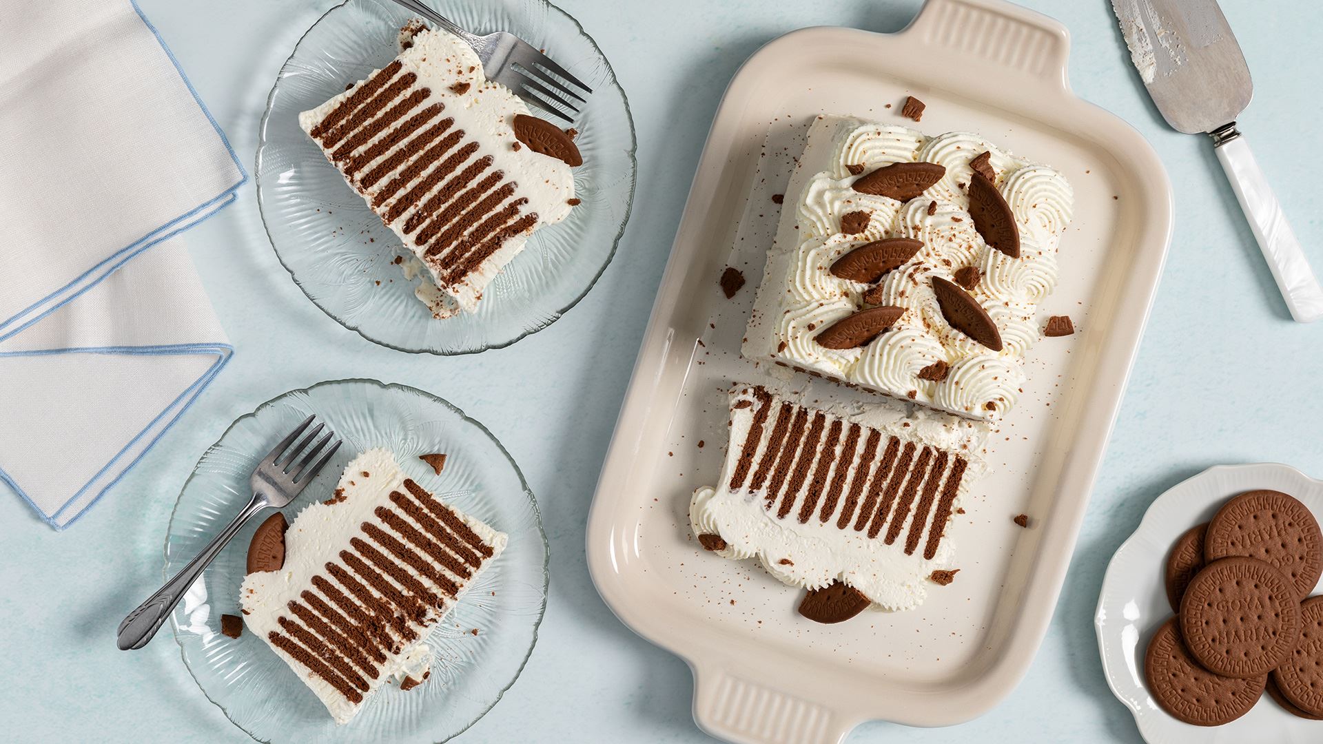 Chocolate Maria Cookie Icebox Cake