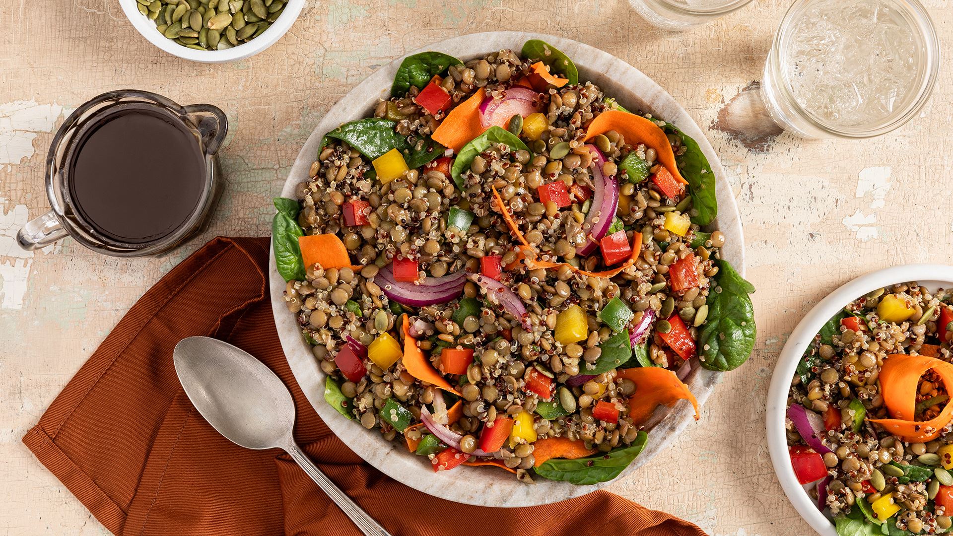 Maple-Balsamic Lentil and Quinoa Salad