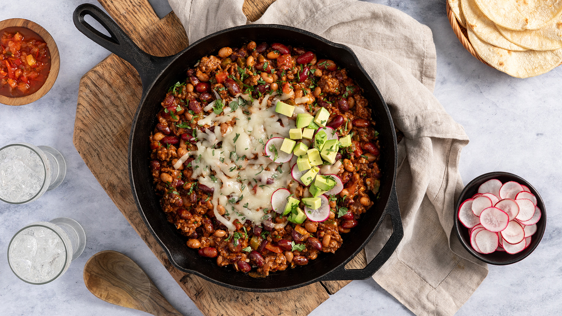 Beef and Bean Skillet